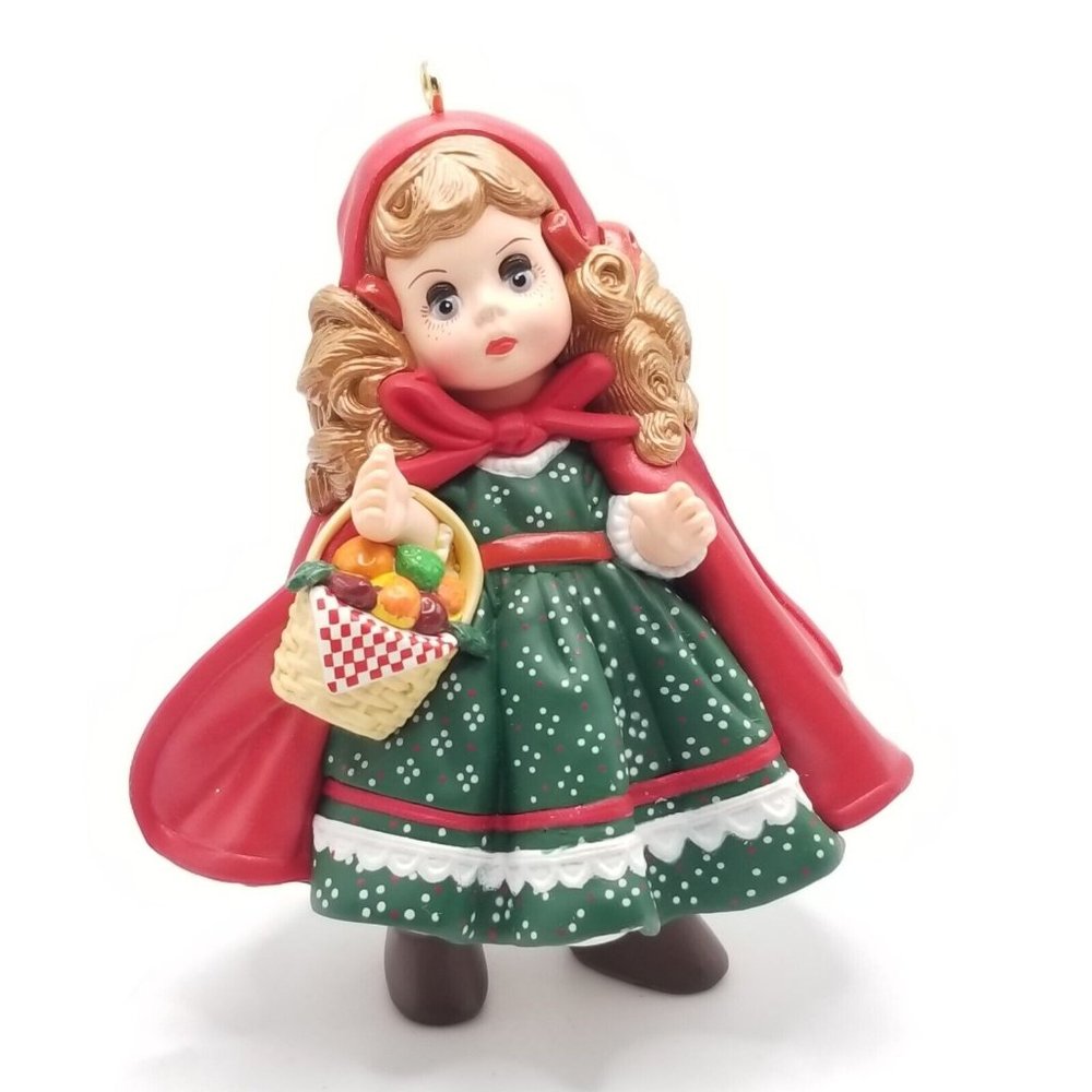 Vintage Christmas Ornament Madame Alexander Little Red Riding Hood Hallmark 1991